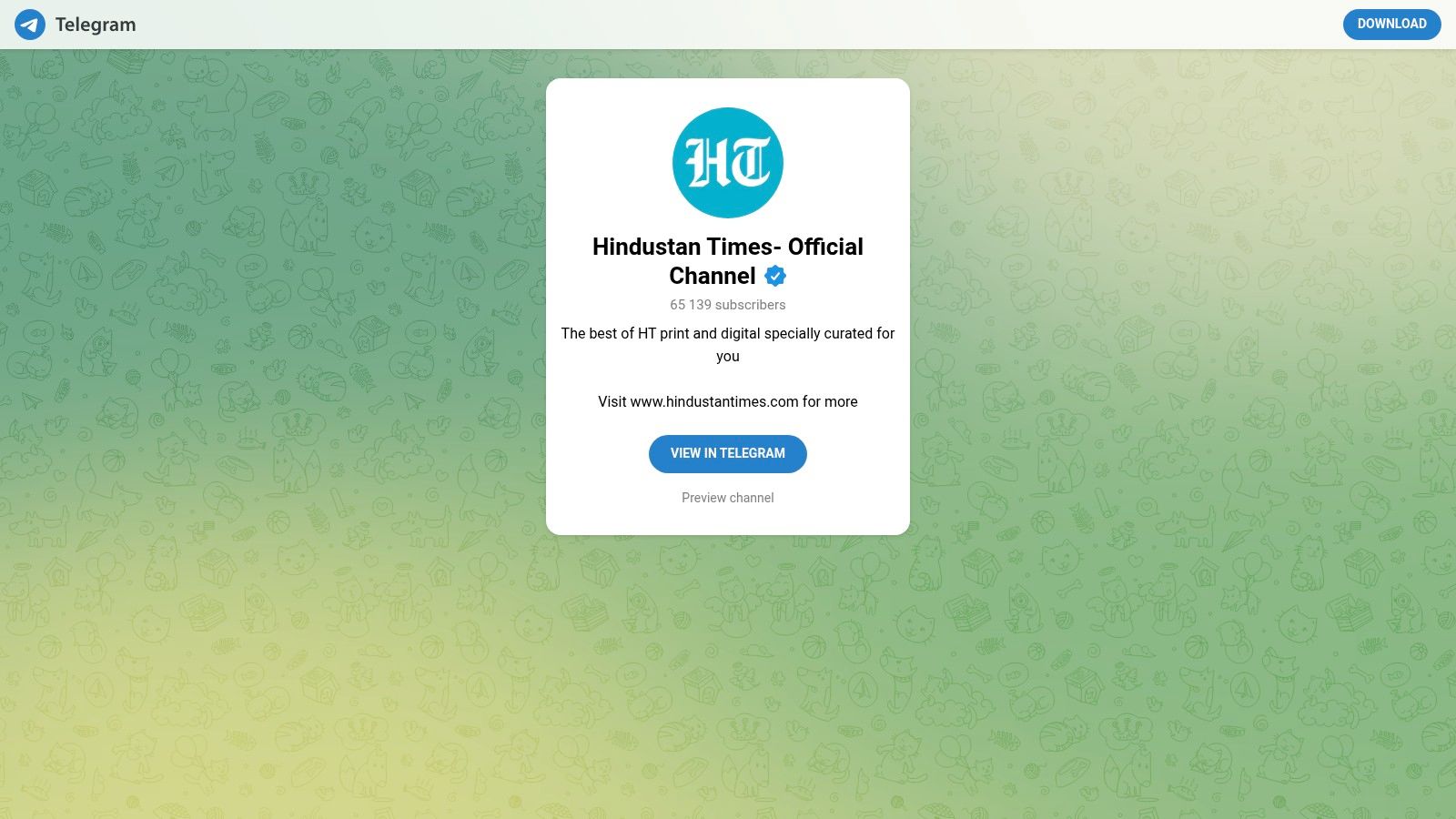 Hindustan Times, Official Channel