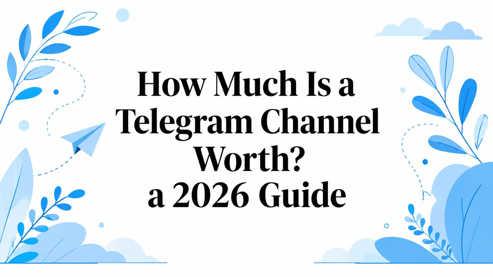 How Much Is a Telegram Channel Worth? A 2026 Guide