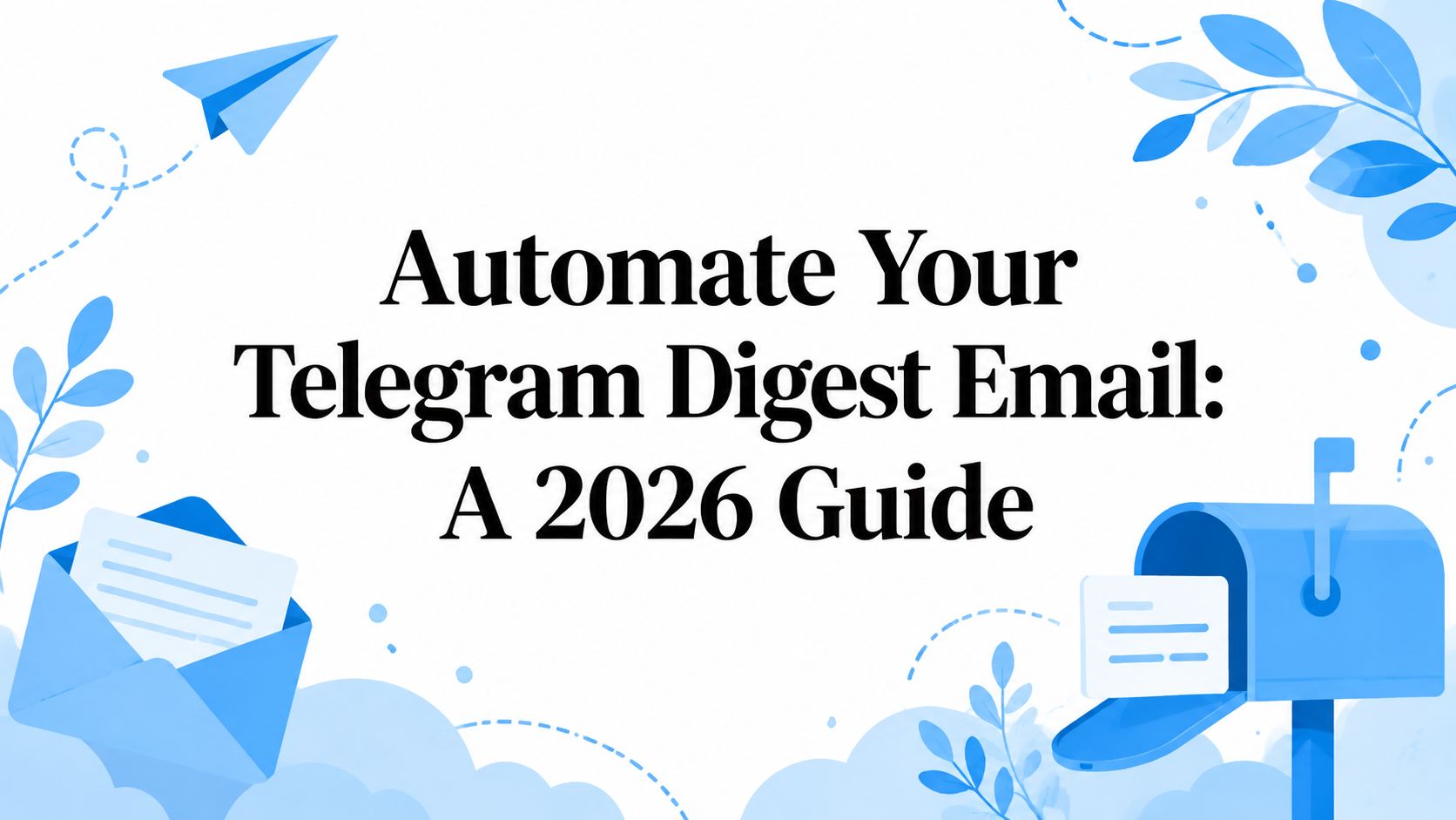 An automated Telegram digest email arriving on schedule.