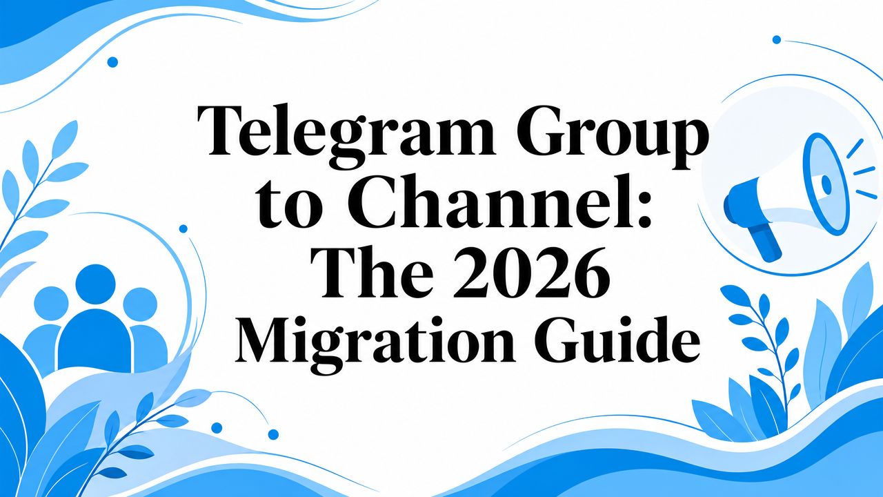 Telegram Group to Channel: The 2026 Migration Guide