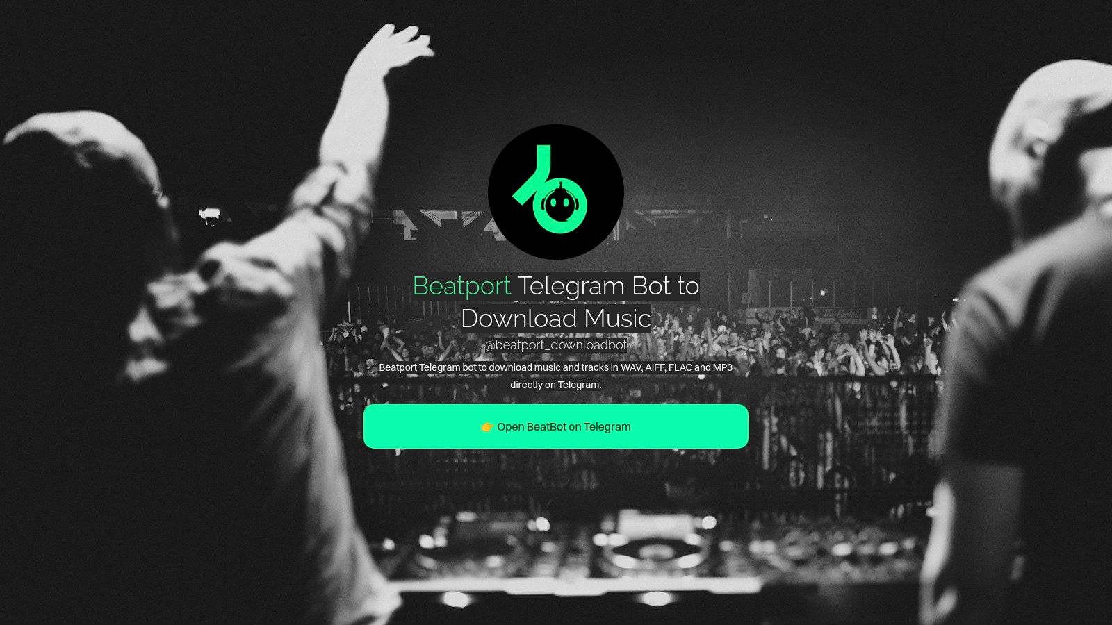 Beatport Telegram Bot (landing site)