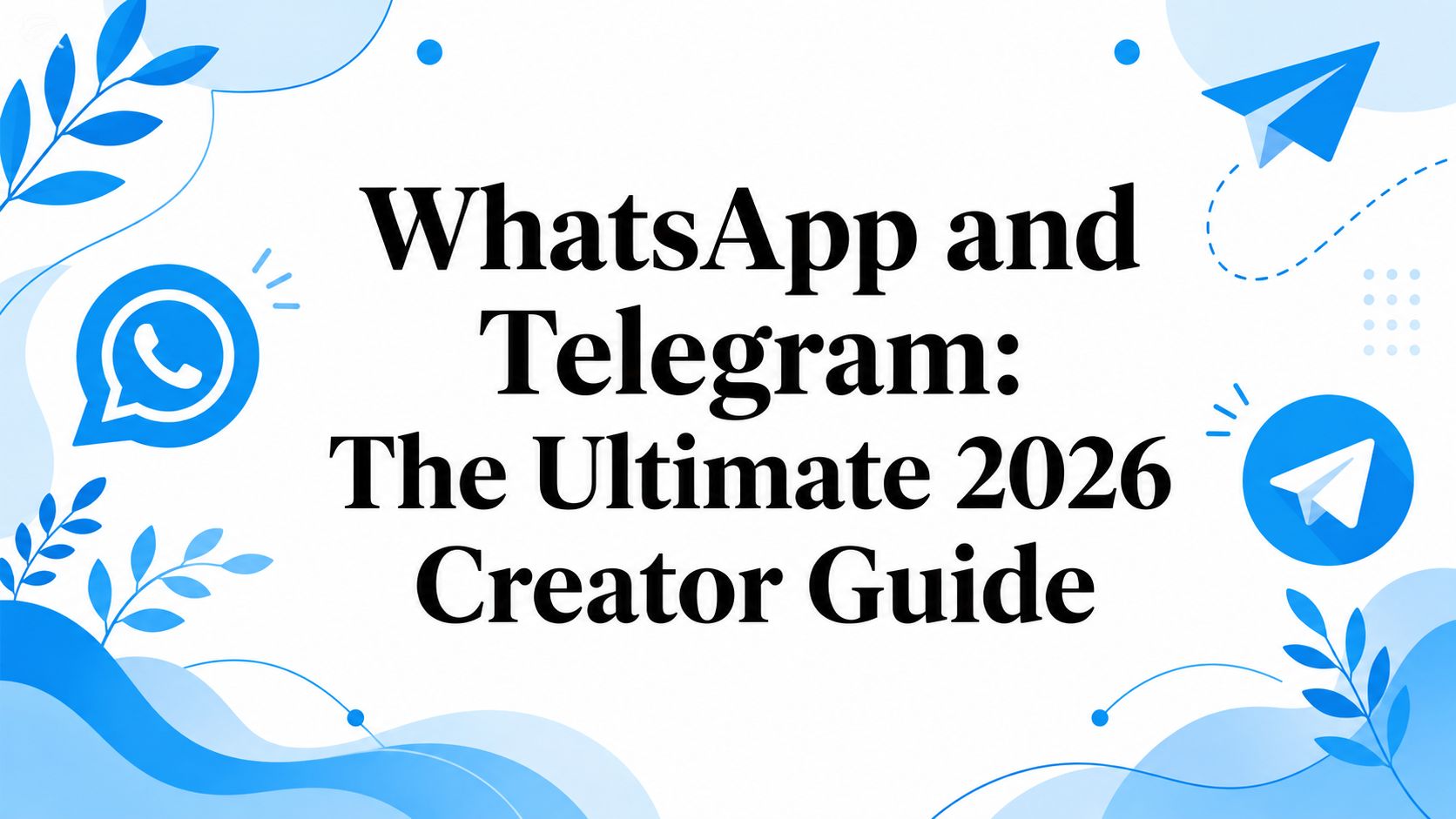 WhatsApp and Telegram: The Ultimate 2026 Creator Guide